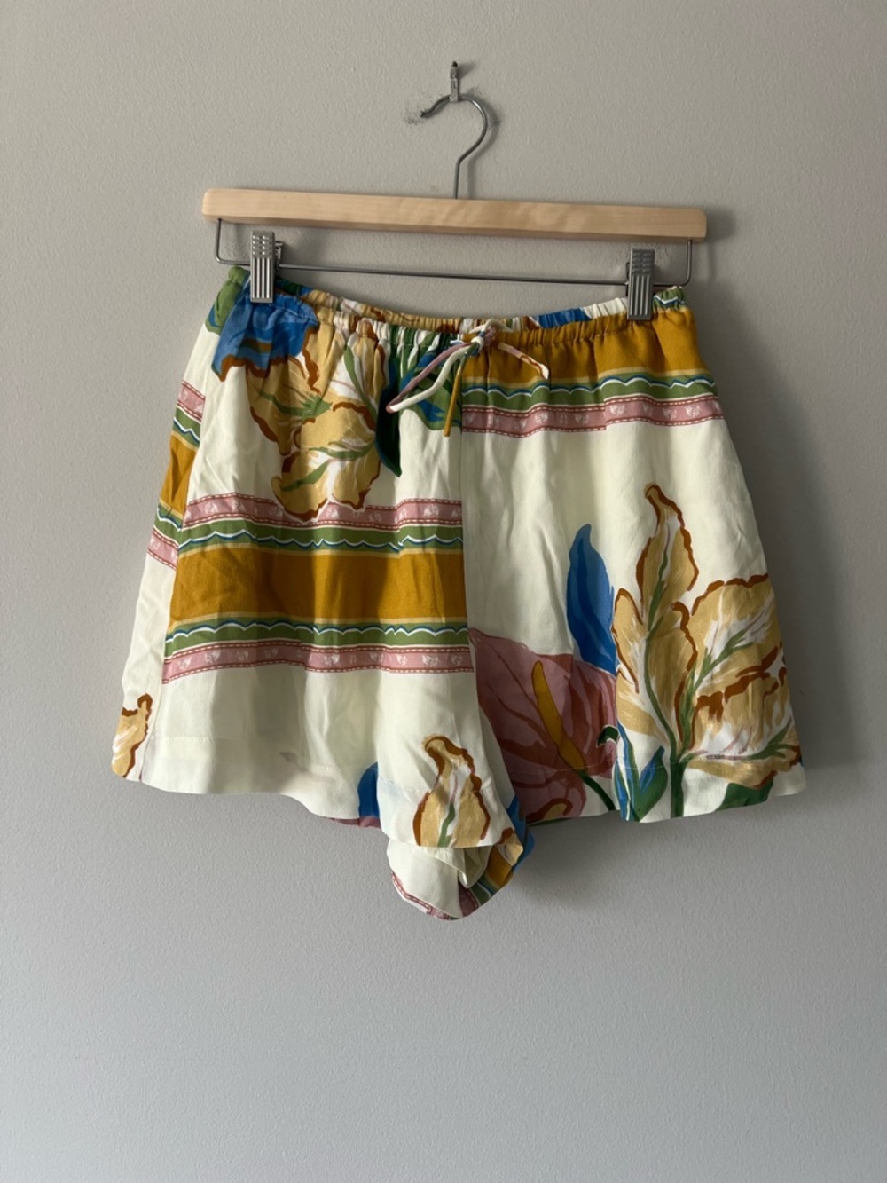 Sabo Skirt Keziah Shorts Floral Elastic Waist Boho Resort Summer S NWT